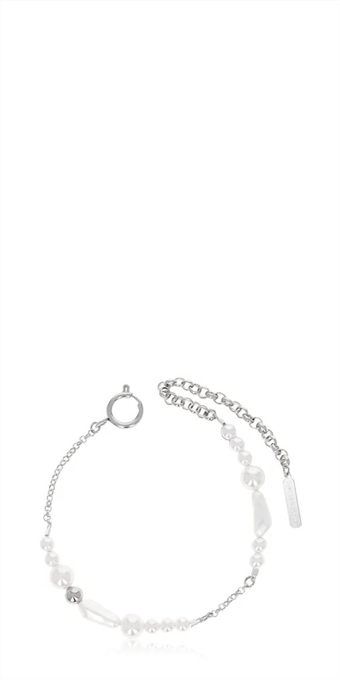 NEW JUSTINE CLENQUET yoko anklet in silver